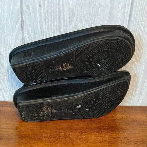 Alegria slingback maryjane clogs black shiny EUC SZ 36 Jem-405 6-6.5 - Picture 6 of 7